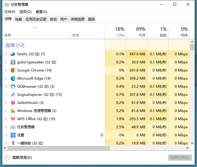 Windows中Chrome的硬件资源占用分析5